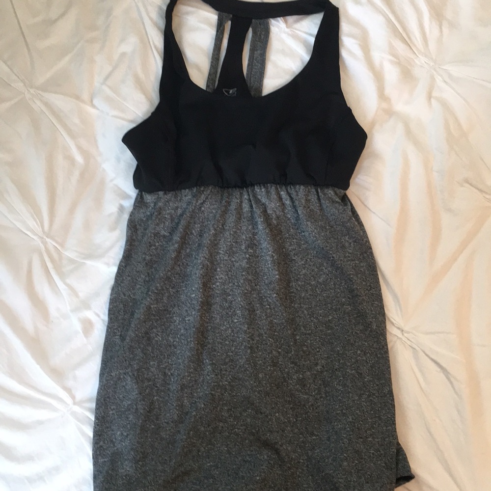 Babydoll workout top, built in bra